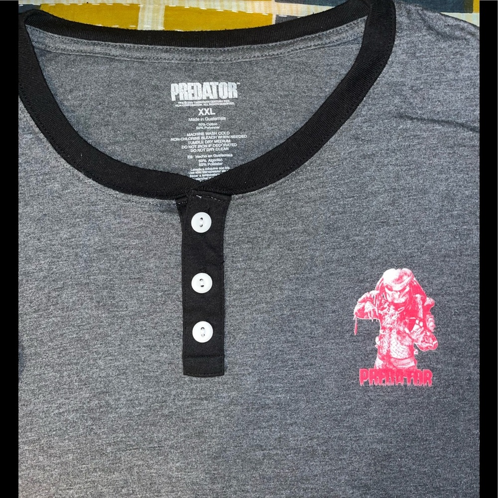 Predator movie T-shirt.